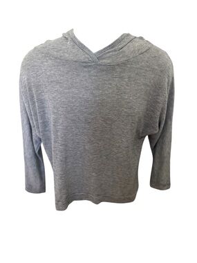 BP Nordstrom Lightweight Gray Hoodie Pullover Top Women M Medium